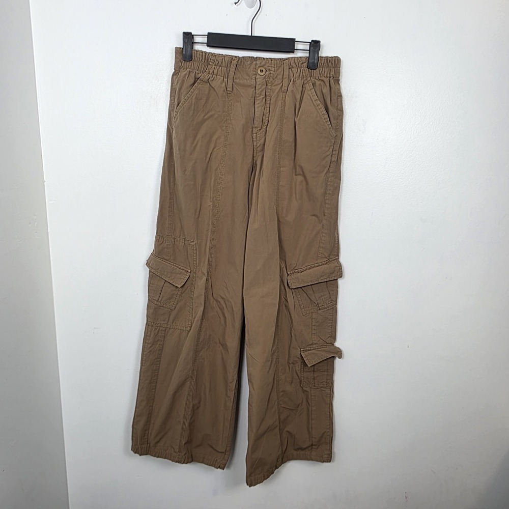 Bohme Brown Wide Leg Cargo High Rise Grunge Utility Baggy Pants‎ Size Small